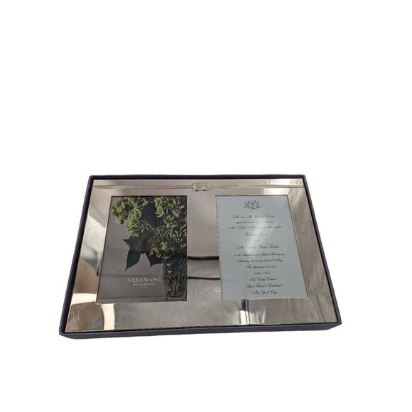 Vera Wang Wedgwood Eternity Picture and Invitation Photo Frame Silver Plated - Picture 8 of 9